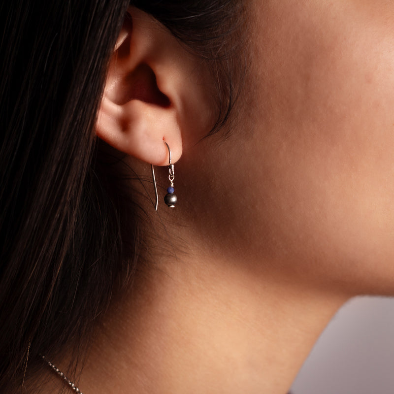 Bonfire Stone Earrings in Sodalite