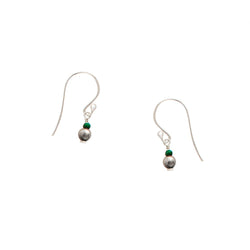 Bonfire Stone Earrings in Malachite