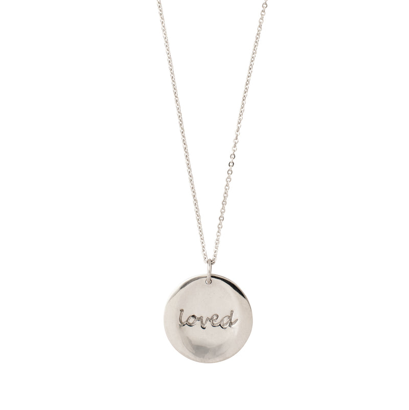 Loved Musing Necklace in Two-Tone Silver & Bronze