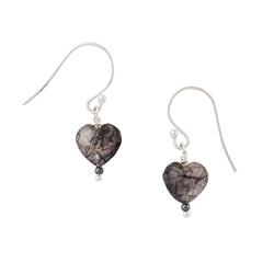 You've Got Heart Earrings in Rutilated Quartz