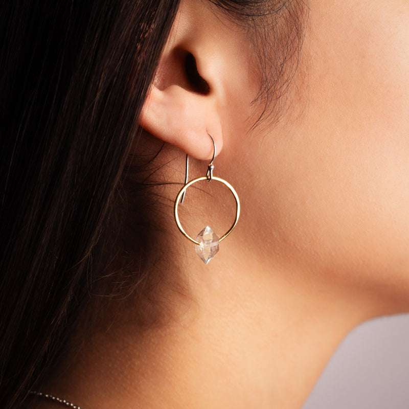 Rhea Earrings in Herkimer