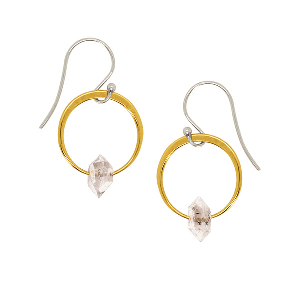 Rhea Earrings in Herkimer
