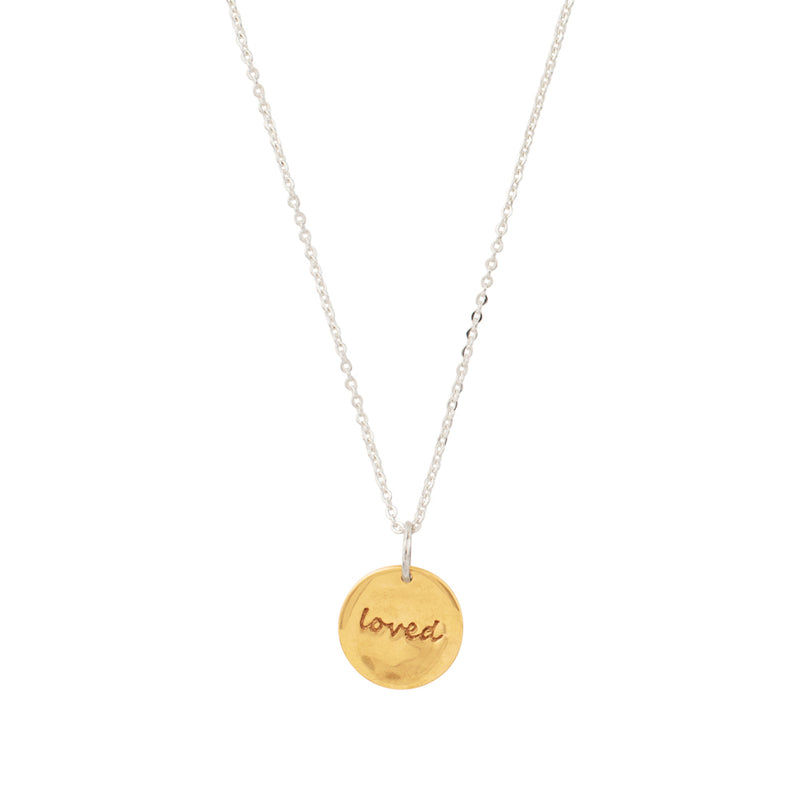 Loved Mini Musing Necklace in Bronze