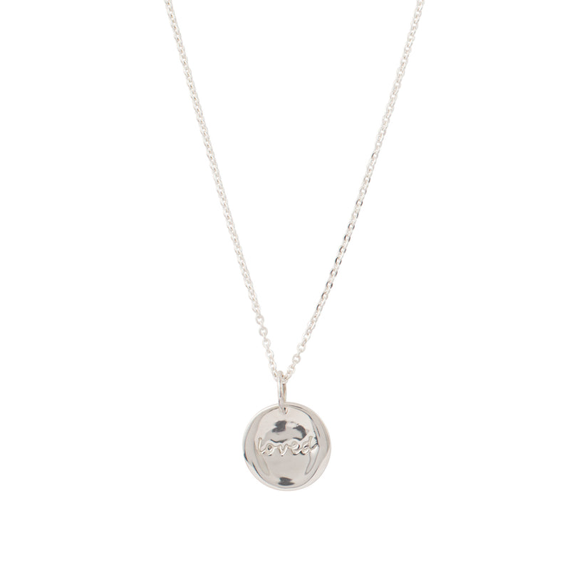 Loved Mini Musing Necklace in Silver