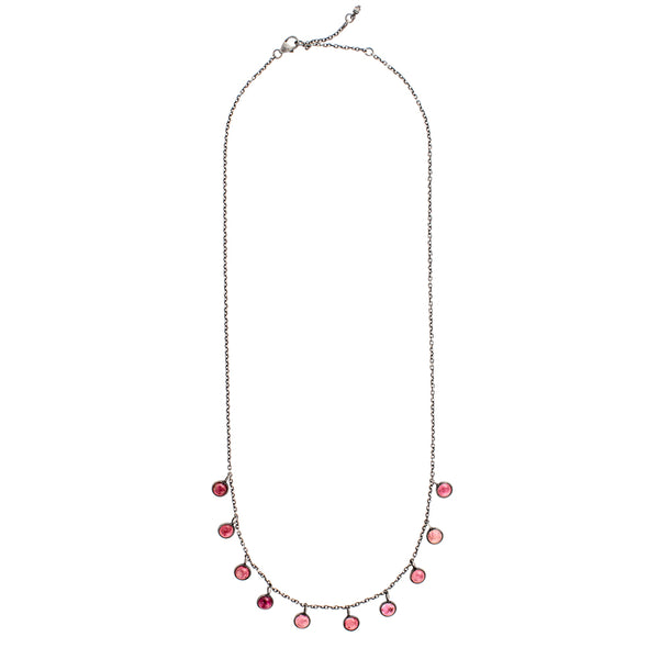 Many Moons Necklace in Pink Tourmaline | Available to Ship June 3, 2024