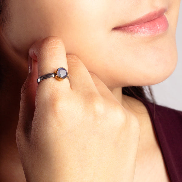 Outside the Lines Ring in Labradorite