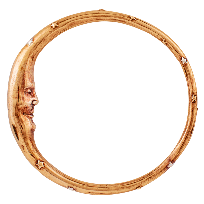 Man in the Moon Bangle Bracelet