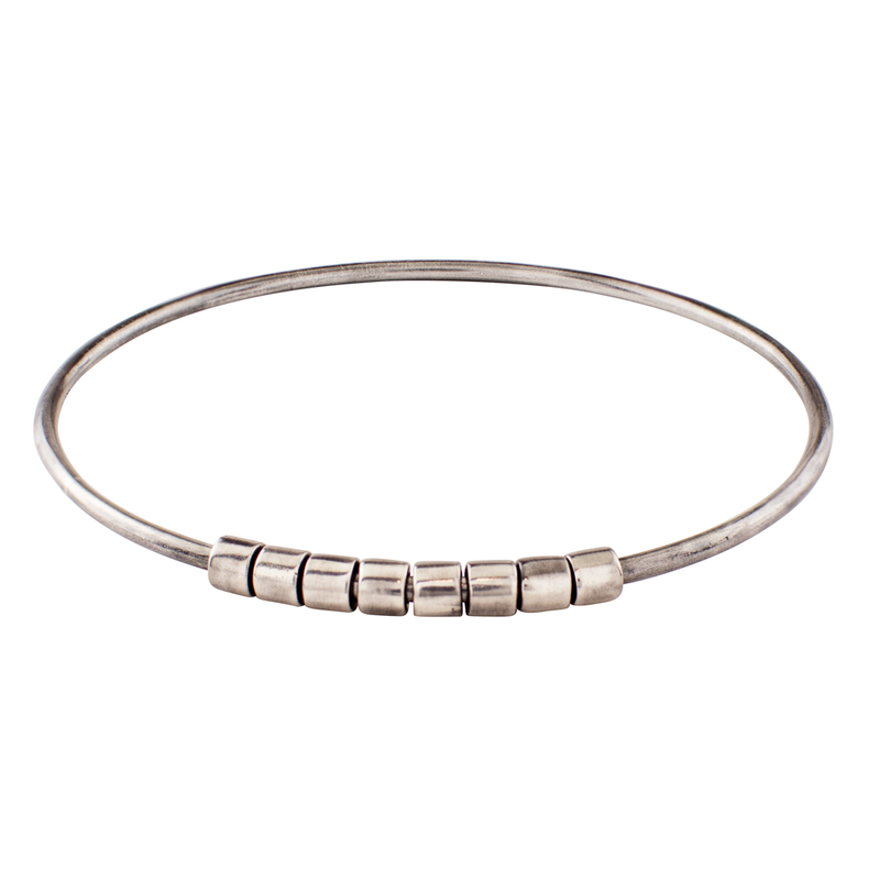 Worry Bangle in Silver