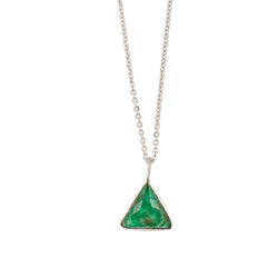 Triad Necklace in Emerald & Silver | Available to Ship June 5, 2024