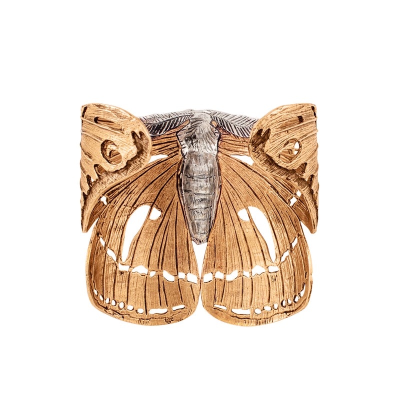 Majestic Moth Cuff in Two-Tone