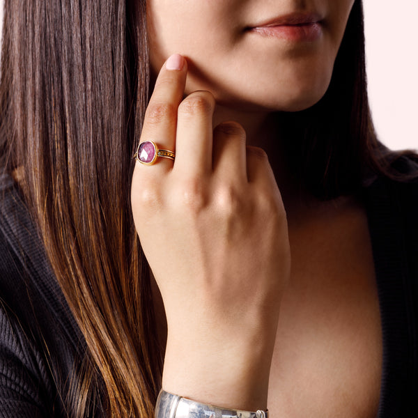 Sacred Sapphire Ring in Pink Sapphire