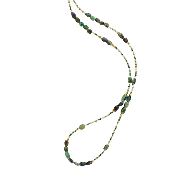 Fields of Clover Stone Strand Necklace