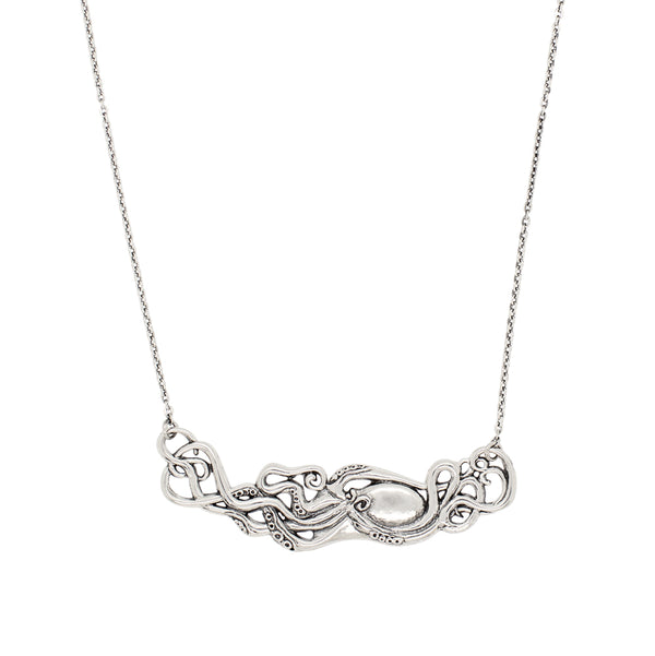 Octopus Necklace in Silver