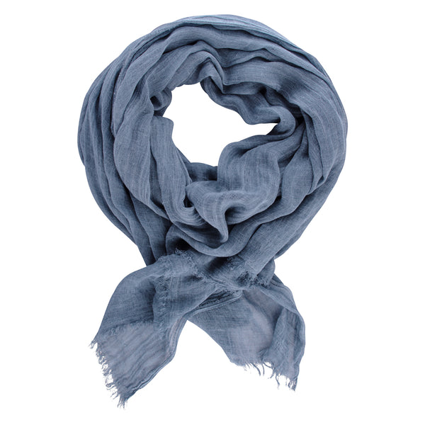 Indispensable Linen Wrap - Denim Blue