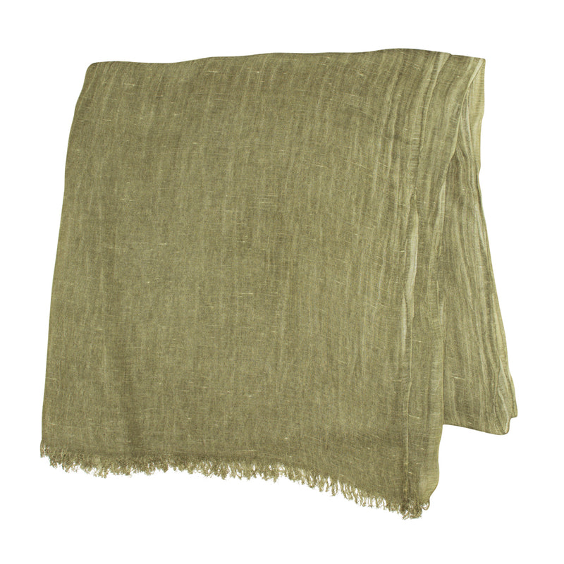 Indispensable Linen Wrap in Leek Green
