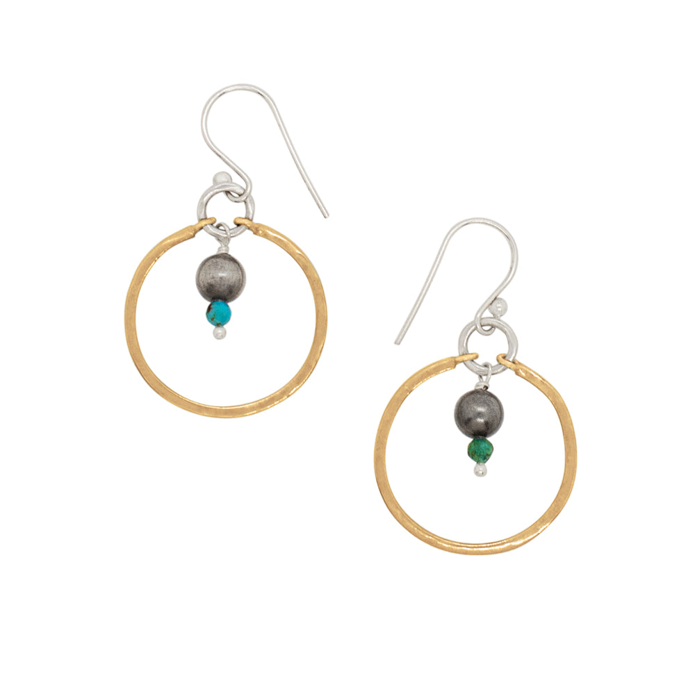 Bonfire Circle Earrings in Turquoise | Available to Ship October 24, 2025