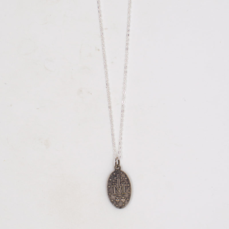 Vintage Saint Medal Miraculous Mary v13