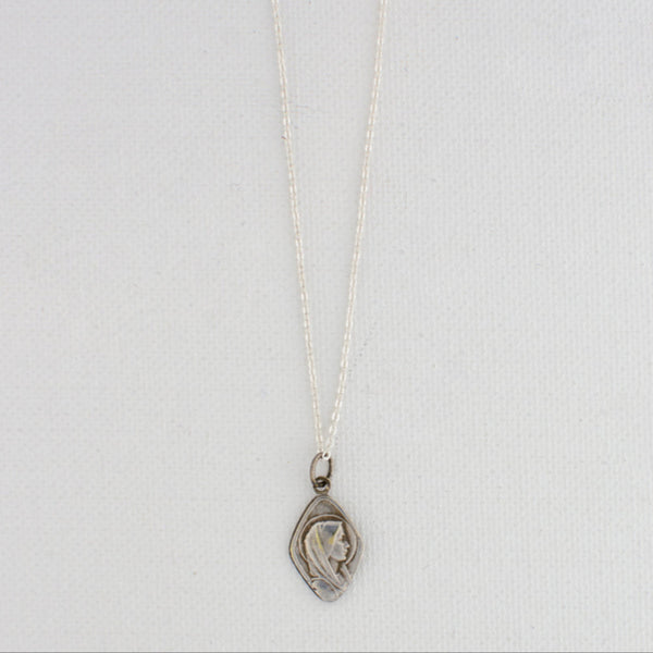 Vintage Saint Medal Lady of Lourdes v1