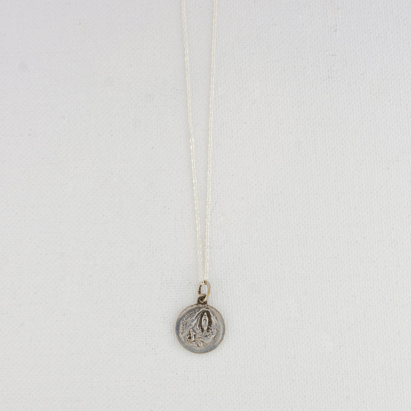 Vintage Saint Medal Lady of Lourdes v2