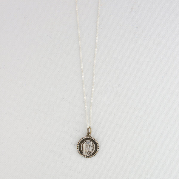 Vintage Saint Medal Lady of Lourdes v2