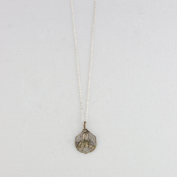 Vintage Saint Medal Notre Dame De Montaigu v3