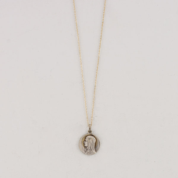 Vintage Saint Medal Our Lady Lourdes v62