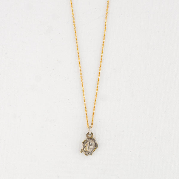 Vintage Medal Saint Rita / Rose Bud v104