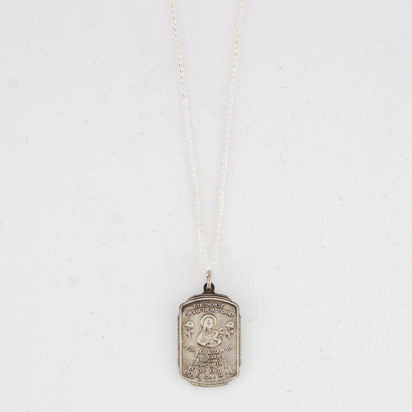 Vintage Medal Saint Therese v148