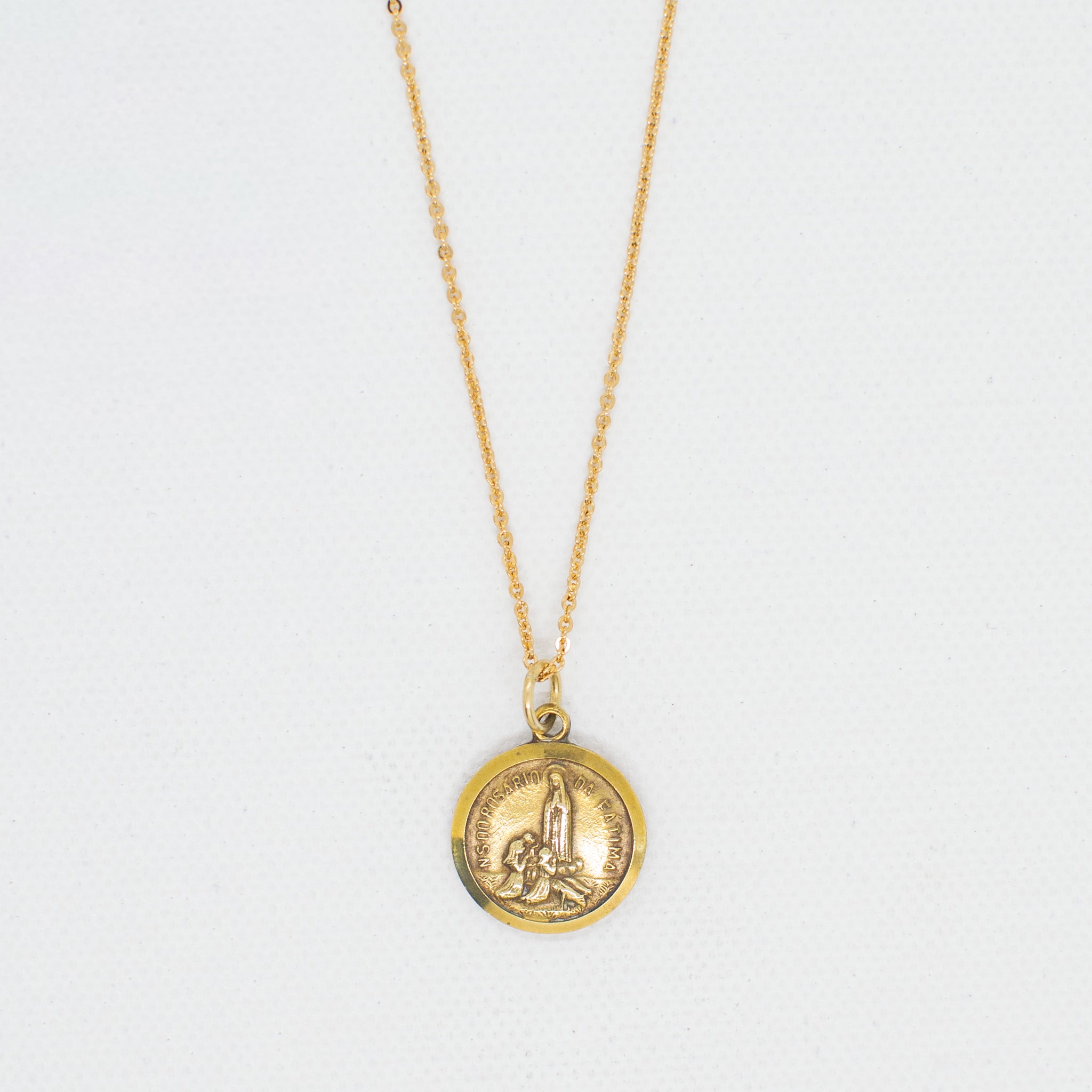 Vintage Medal Our Lady Fatima v168