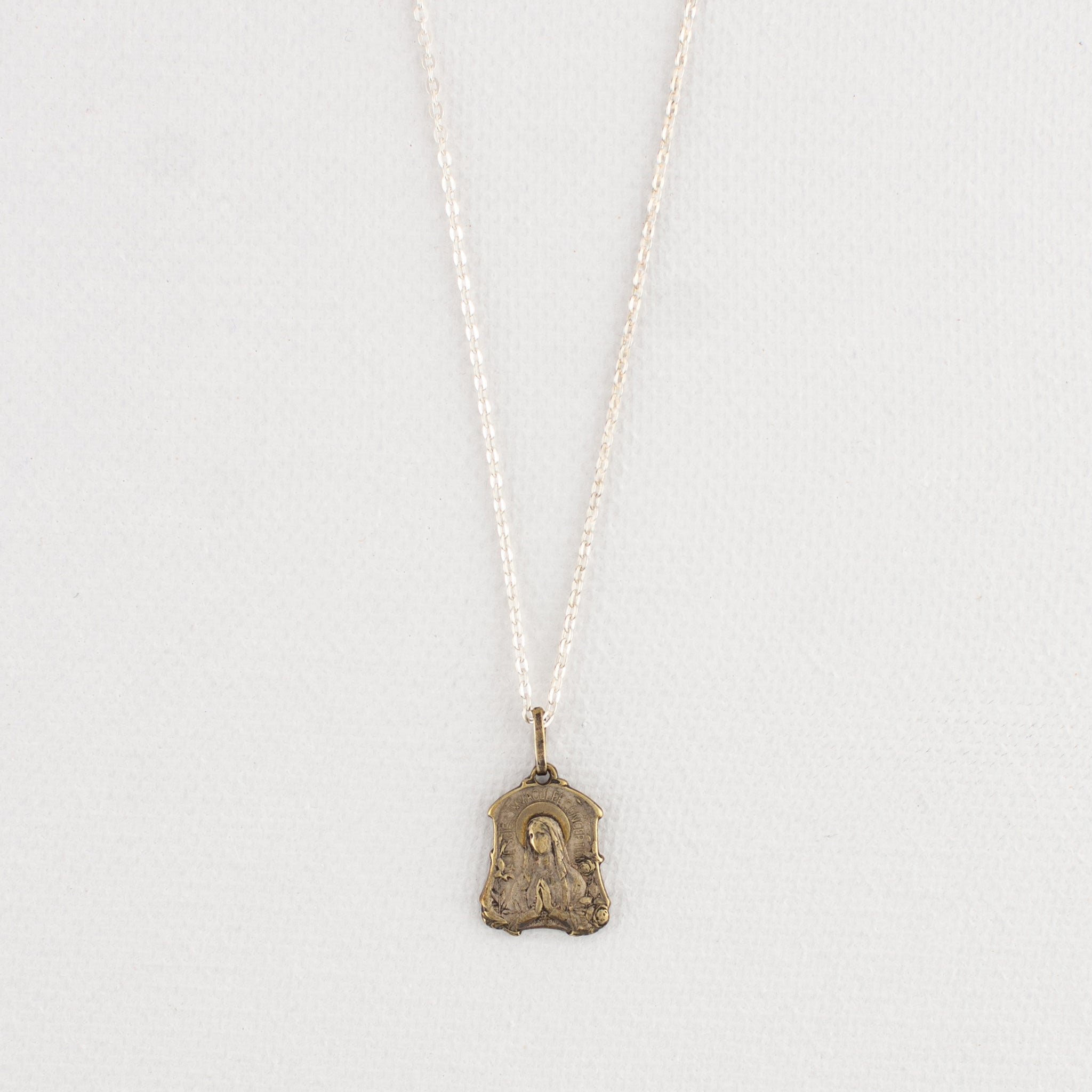 Vintage Medal Lourdes Immaculate Conception v213