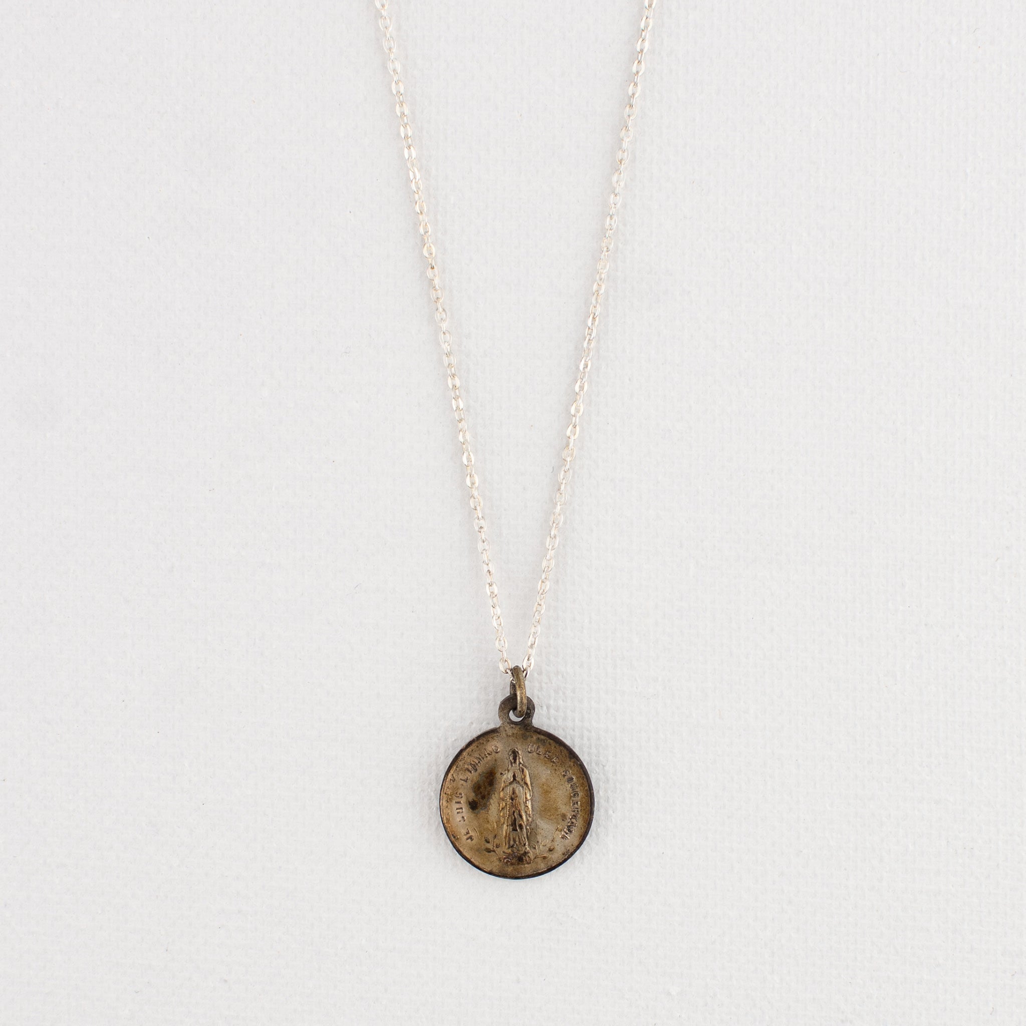 Vintage Medal Lourdes Immaculate Conception v230