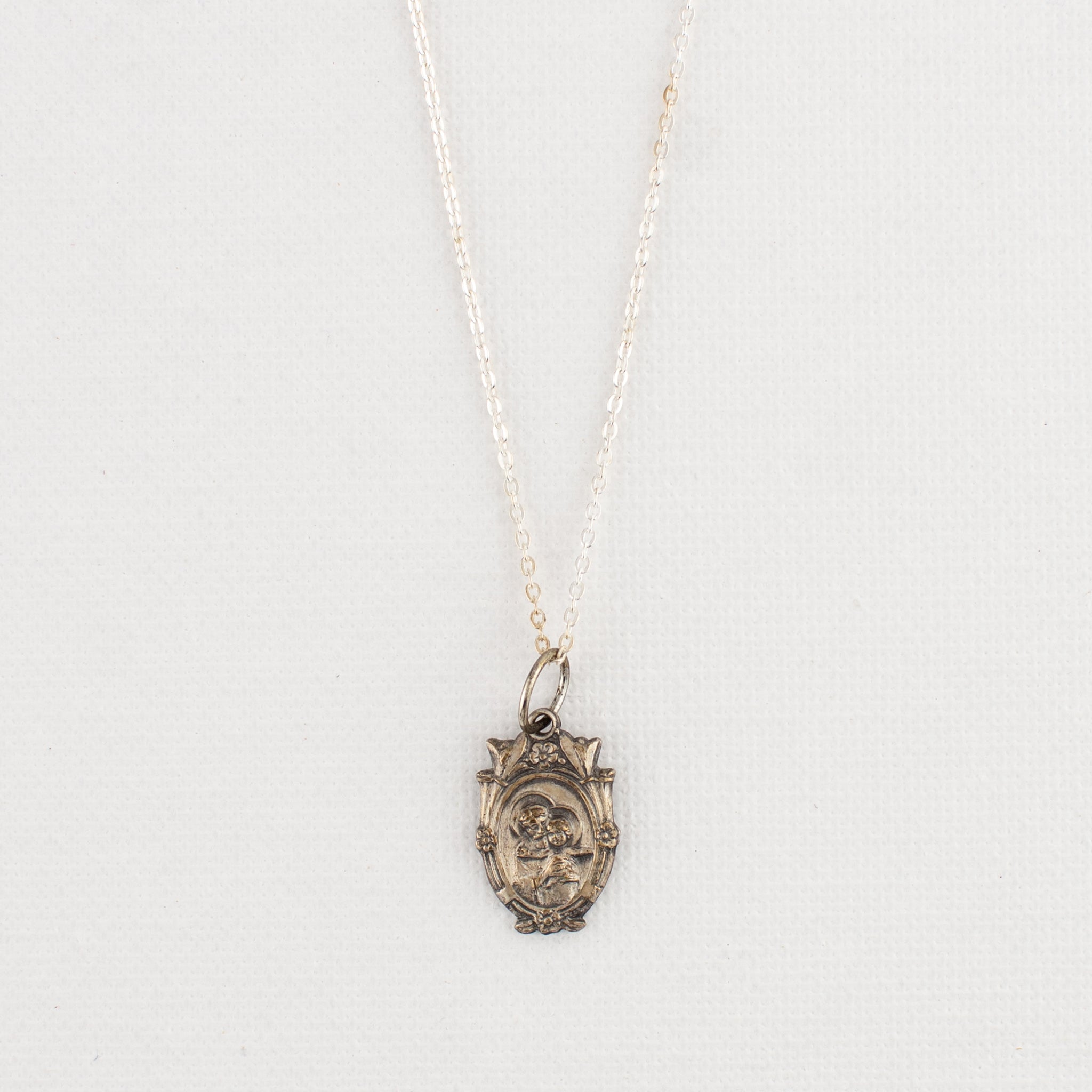Vintage Medal Saint Joseph v242