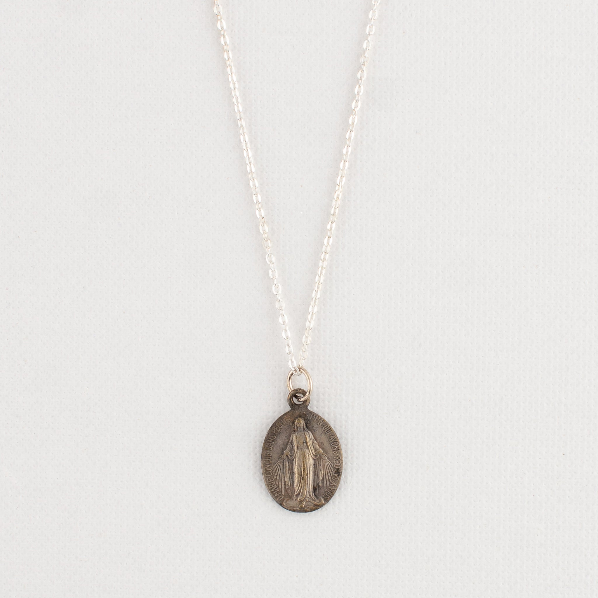 Vintage Medal Miraculous Mary v257