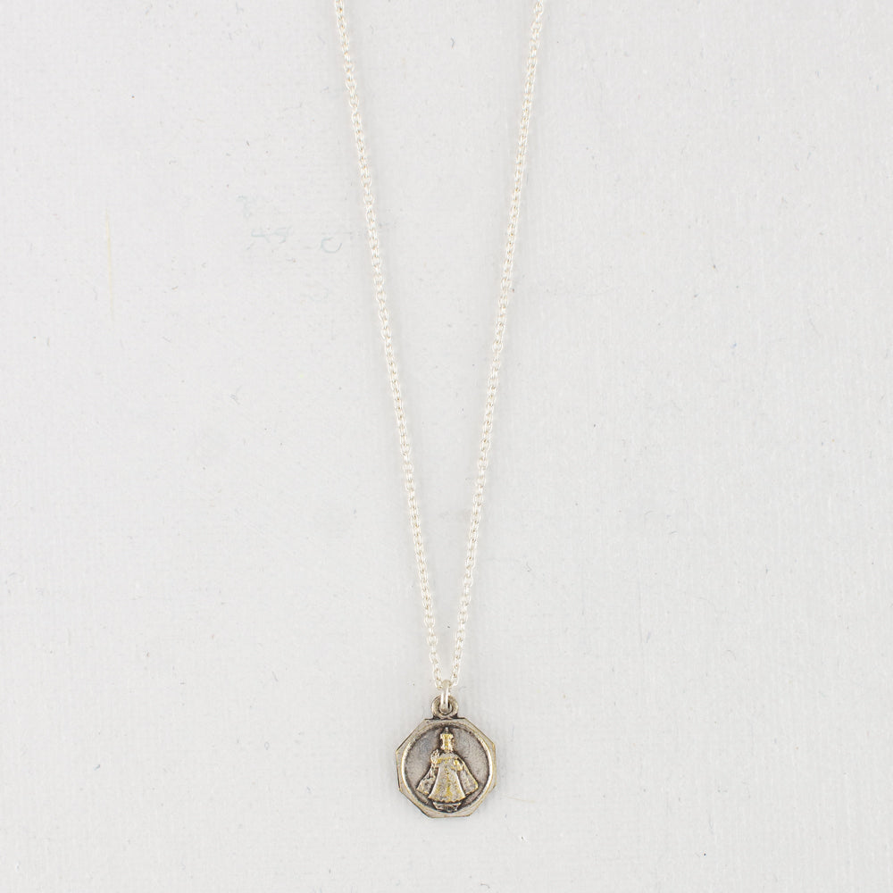 Vintage Medal Infant of Prague v73