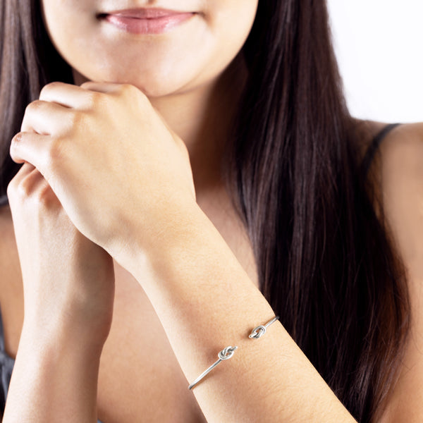 Double Knot Cuff in Silver | Available to Ship May 8, 2025