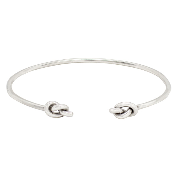 Double Knot Cuff in Silver