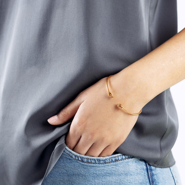Double Knot Cuff in Bronze