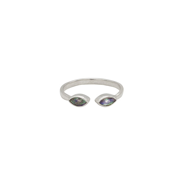 The Eyes Have It Stacker Ring in Labradorite & Silver