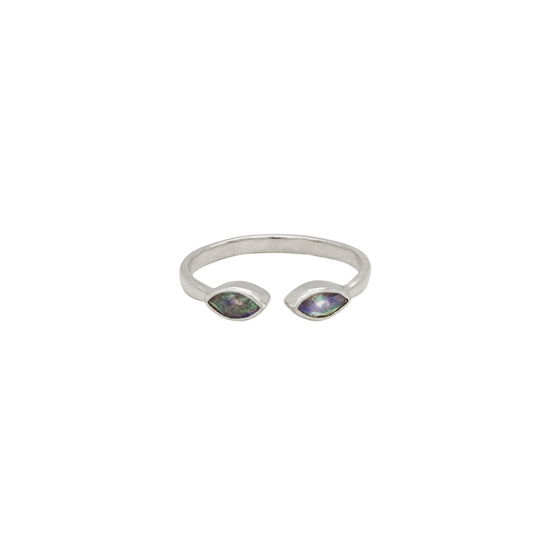 The Eyes Have It Stacker Ring in Labradorite & Silver