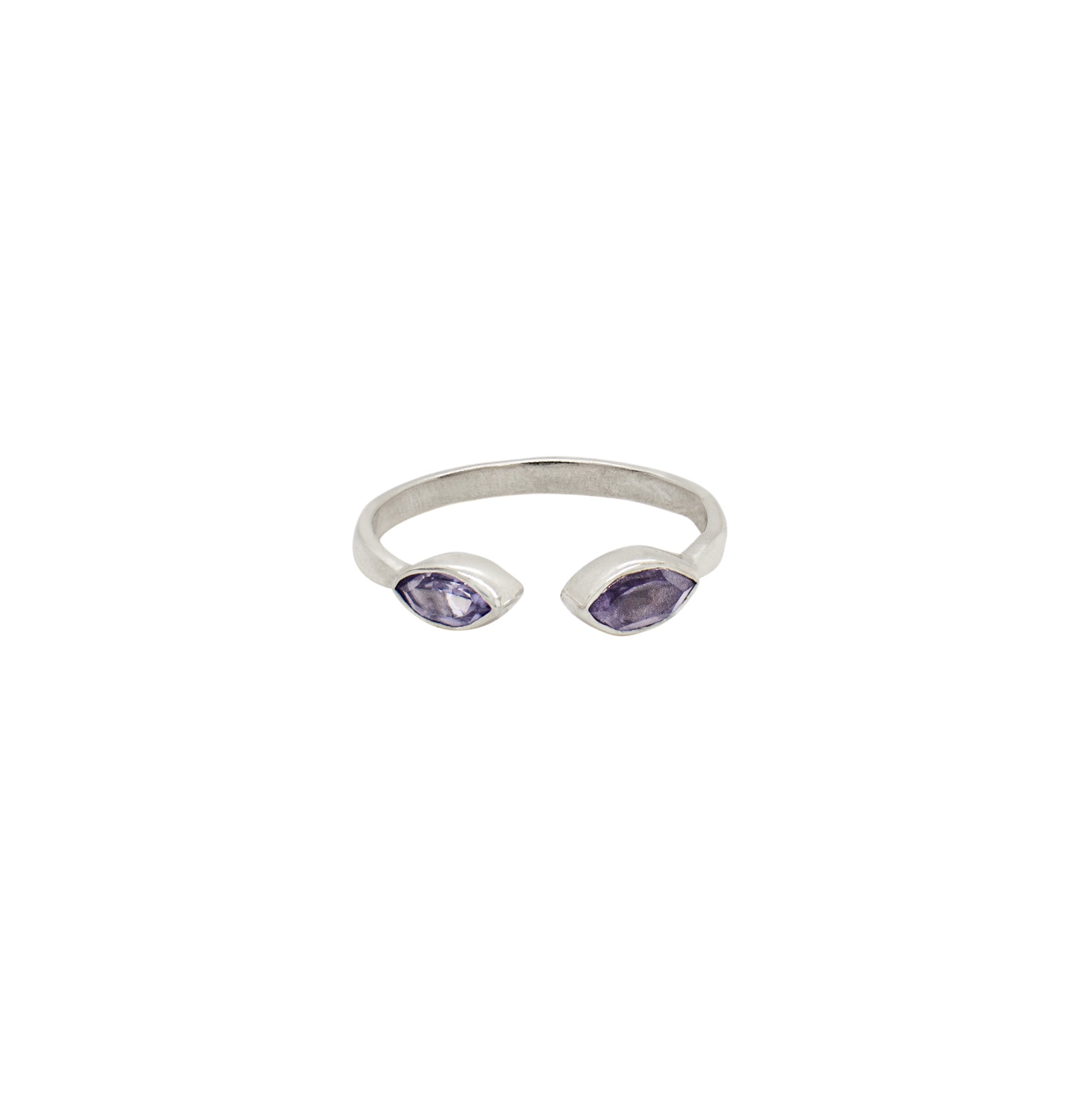 The Eyes Have It Stacker Ring in Iolite & Silver