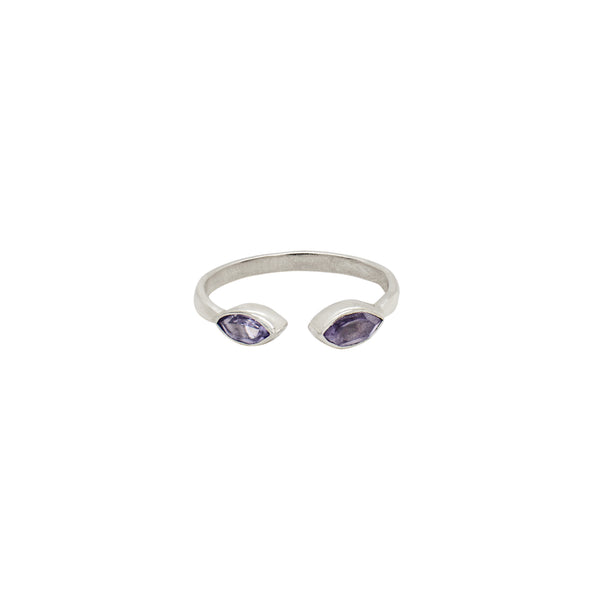 The Eyes Have It Stacker Ring in Iolite & Silver