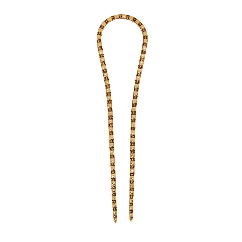 Railroad Hair Pin in Bronze - Large
