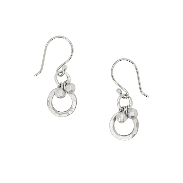 Moons of Mars Earrings in Silver