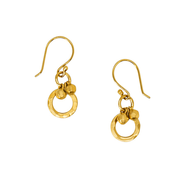 Moons of Mars Earrings in Gold