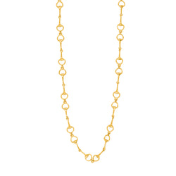 Snaffle Bit Chain Necklace in Gold