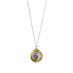 Two-Tone Wave Pendant
