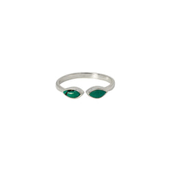 The Eyes Have It Stacker Ring in Turquoise & Silver