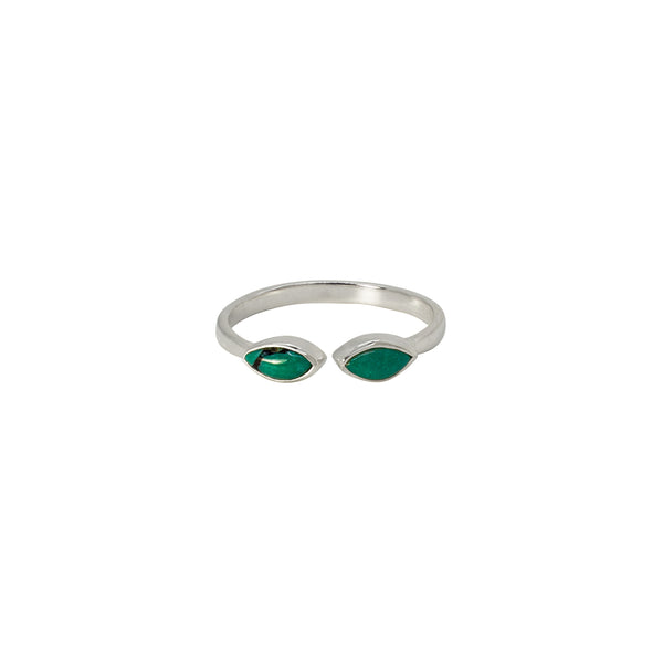 The Eyes Have It Stacker Ring in Turquoise & Silver