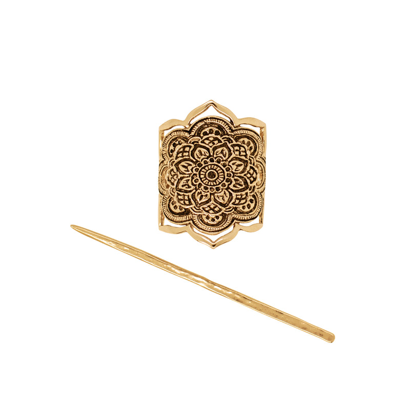 Mandala Pony Cover in Antiqued Bronze