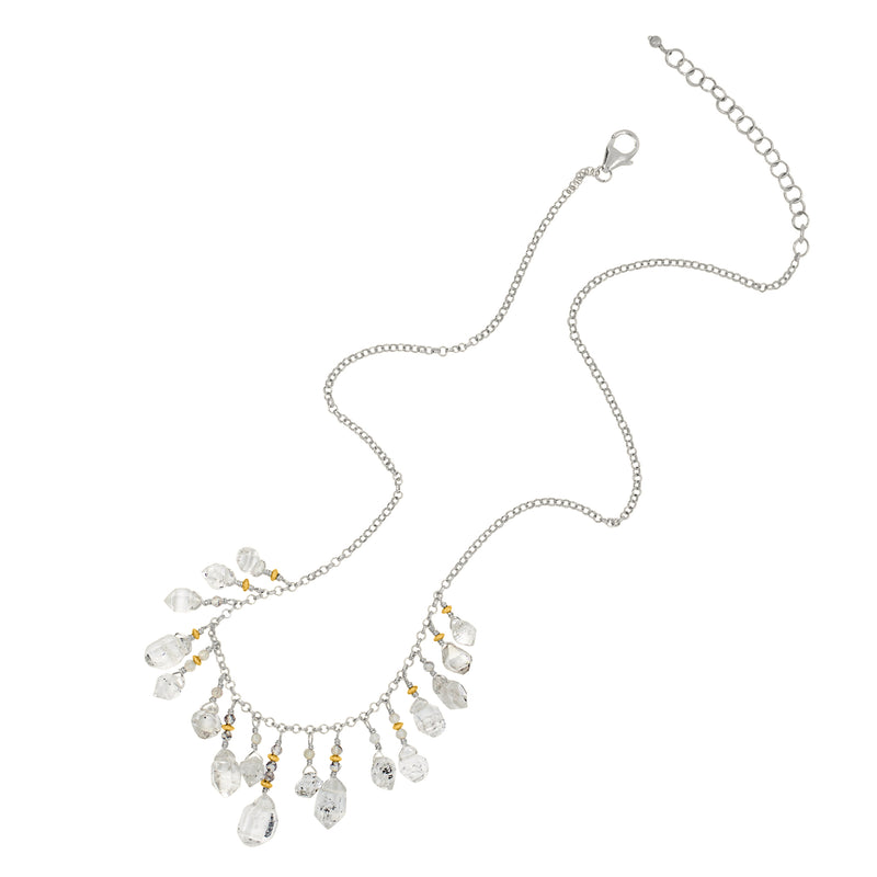Herkimer Fringe Collar Necklace